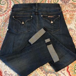 Hudson Ginny Crop Straight Jeans Sz 29